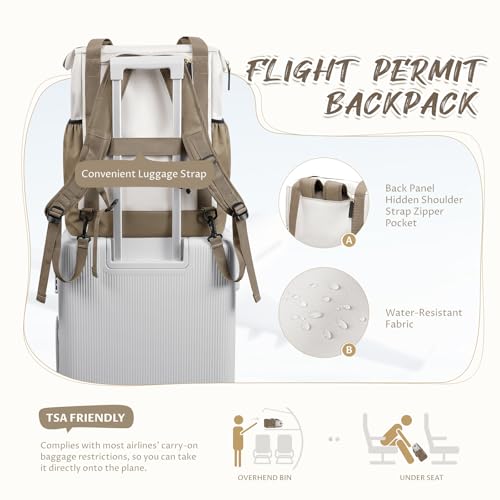 GOLF QUALITY Laptop Backpack for Women Work Business Travel Backpack Laptop Backpack Casual College Daypack Dark Green 14 Inch