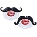 Hibery 2Pcs Mustache Pacifier, Funny Gentleman Mustache, Cute Baby Handlebar, Funny Baby Pacifiers for Newborn, BPA Free Latex Free Made with Toddler Soft Silicone