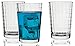 Circleware Window Drinking Glasses Set of 6 Juice Cups, Windowpane 6pc