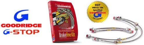 Goodridge Stainless Steel Brake Line Kit for 11/92-01 Subaru IMPREZA;4 Line;2 & 4wd w/ Rear Disc All Models