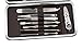Okbool 12pcs Stone Pattern Stainless Steel Manicure Set for Men with Portable Travel Leather Case