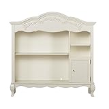 Evolur Aurora Hutch/ Bookcase, Ivory Lace