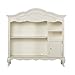 Evolur Aurora Hutch/ Bookcase, Ivory Lace