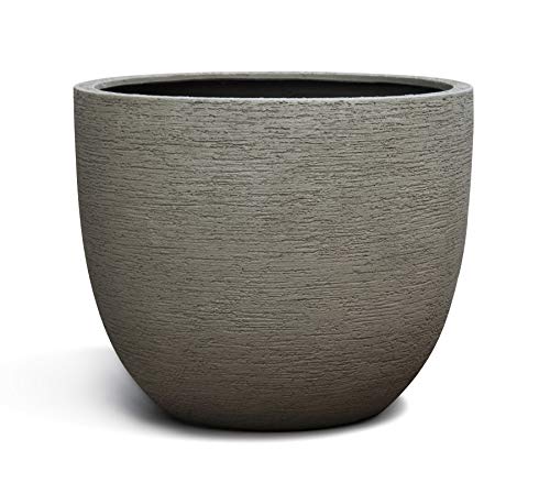 ESCHBACH® Pflanzkübel Egg Pot 70 Macchiato Grau Rund XL * 65 x 65 x 54 cm * 10 Jahre Garantie