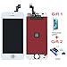 For iPhone SE LCD Display Touch Screen Digitizer Replacement with Repair Kit + Tempered Glass (White)