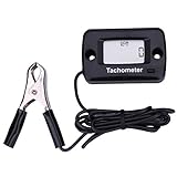SEARON Digital Chainsaw Tachometer Tach Gauge For Chain Saw Cropper Generator Lawn Mower RV ATV Dirt Bike Motocross Boat Tractor