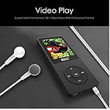 Mp3 Music Player with FM Radio, 2017 RUIZU Portable Lossless MP3 Movies Player Recorder for Kids