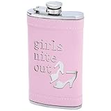BF Systems KTFLKGNO Girls Night Out Stainless Steel Flask, 6 oz