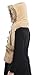 Bellady Soft Winter Warm Hooded Scarf Headscarf Neckwarmer Hoodie Hat,Beige