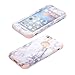 iPhone 6 Plus Case, AOKER Marble Design Slim Dual Layer Anti-Scratch Shockproof Hard Back Cover Soft Silicone Protective Case Fit for iPhone 6 Plus 6S Plus with 2Pack Tempered Glass (Rosegold+Glass)