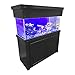 RJ ENTERPRISES Oak Empire 48″X18″ Black 30″ Tall Aquarium Stand fits75/90 Gal & Oak Empire 48″X18″ Black 10″ Tall Canopy fits75/90 Gal & Glass Tank Aquarium 90 Gal is Includedthumb 3