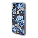 Sonix Indigo Flower Case for iPhone X/Xs Women's Protective Blue Floral Clear Case compatible with iPhone X, iPhone Xs