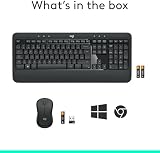 Logitech MK540 Advanced Wireless Keyboard and Mouse Combo UK English view 11