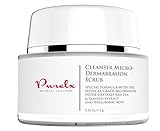 Micro-Dermabrasion Scrub for Your Face + Powerful Exfoliator with Medical Grade Aluminum Oxide Crystals + Red Tea Extract + Seaweed Extract + Hyaluronic Acid - Scours Away Dead Skin – Washes Away Dirt – Helps Balance Moisture – Delivers Nourishing Anti-Oxidants and Minerals for Maximum Vibrant New Skin - Certified U.S.A. Facilities – Reduces Appearance of Wrinkles and Fine Lines. Leaves Skin Clean & Radiant Looking or Your Money Back!