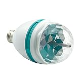 EAGWELL Stage Light Bulb , Rotating Strobe Light Color LED Party Lighting RGB Party Lights Colors ,3-Watt