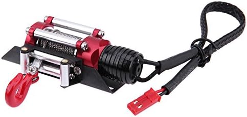 Model Car Auto Winch+Remote Control+Metal Hook Set for 1/10 Axial SCX10
