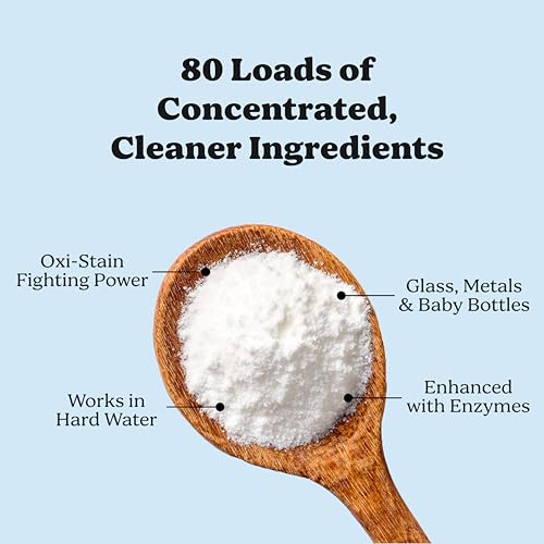 Pronounce Dishwasher Detergent Powder - Cleaner Ingredients, Fragrance Free - Ultra Concentrated, photo 7