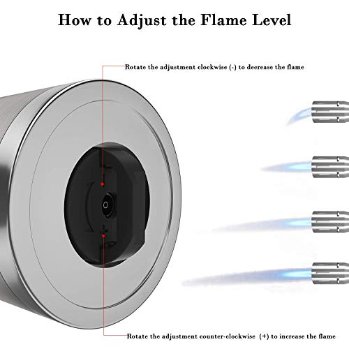 Butane Lighter Torch Lighter Jet Flame Long Lighter Refillable Butane Lighter Flexible Grill Lighter for Gas BBQ Camping Fire Fireplace Lighter(Butane Not Included for Shipping Safety) - Thumbnail 2