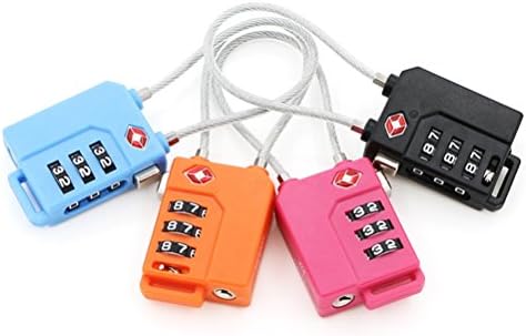 TSA Approved Luggage Locks 4 Pack 4 Color TSA Padlocks