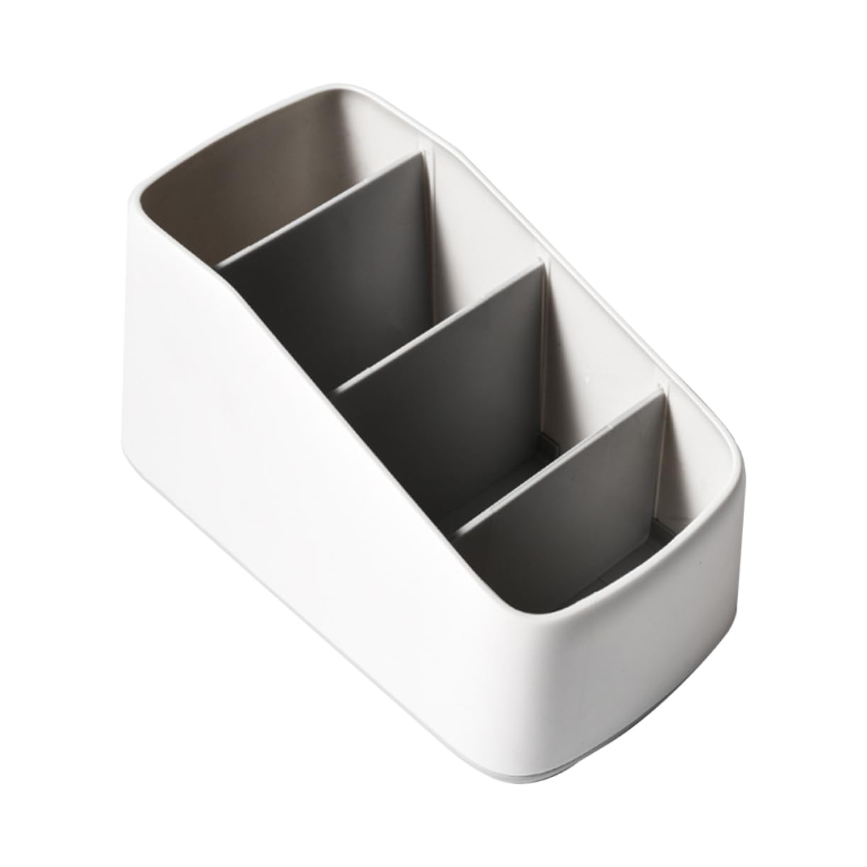 CHILDWEET Multi-Grid Remote Control Storage Box Organizer - Plastic Desktop Holder for Cosmetics Electronics Office Bedroom Bathroom - Compact Storage Solution