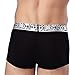JUMUU Men's Cat Animal Print Stretch Underwear Bulge Pouch Boxers Briefs Underpants (Large/31-33 Waist, Black)