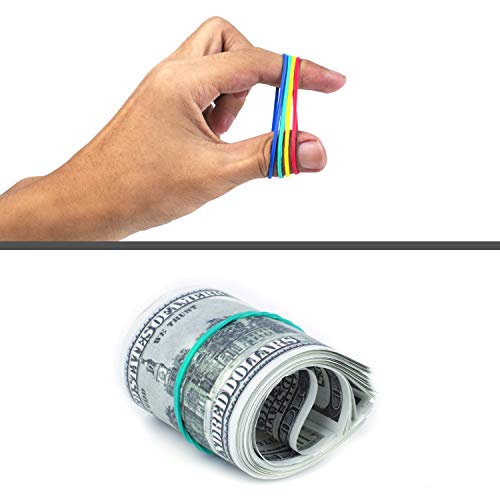 image for A+DAY 240 pcs Binder Clips, Paper Clips, Rubber Bands, Paper Clamps As