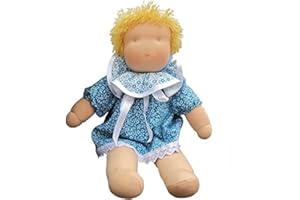 De Witte Engel Lena DIY [Waldorf Style] Doll Kit, 100 % Wool and 100 % Cotton Doll Jersey, 40 cm