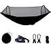 Upgraded 2 in 1 Quick-Opening Camping Hammock with Mosquito Net Lightweight Portable Enclosed Zip up Survival Sleeping Hamick Tent with Tree Straps for Outdoor Hiking Travelthumb 1