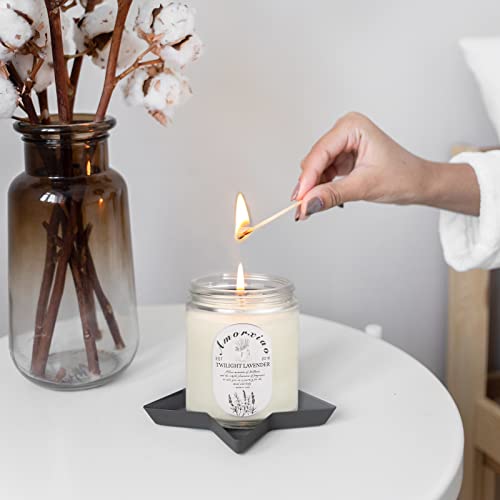 Christmas Candles Gifts for Women - 6.6Oz Candles for Home Scented，Lavender & Ponderosa Aromatherapy Candles Soy Wax Jar Candles，Reading , Yoga and Birthday Candles Set Gift（2 Pack）