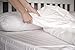 AMERICAN PILLOWCASE 100% Long Staple Cotton Luxury Striped 540 Thread Count Flat Sheet - Twin XL, White