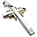 INBLUE Men's Stainless Steel Pendant Necklace Silver Gold Tone Cross -With 23 Inch Chain