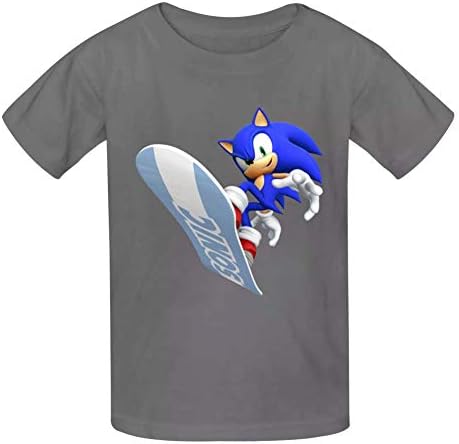 Kid/Youth Son-ic The Hedg-ehog T-Shirts 3D Short Sleeve Tees for Girls Boys