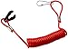 KeylessOption PWC Jet Ski WaveRunner Key Lanyard Stop Kill Switch Safety for Yamaha -Red
