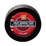 1 inch x 180 feet Black Heat Shrink Tape"Non Adhesive"