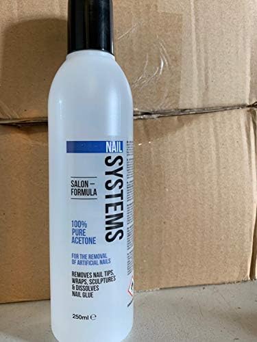 SALON FORMULA 100% PURE ACETONE FOR REMOVAL NAIL AND NAIL GLUE 250 ML