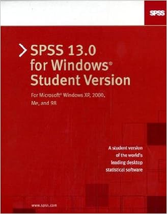 Amazon Com Spss 13 0 For Windows Student Version For Microsoft Windows Xp 2000 Me And 98 9780131867567 Spss Inc Books