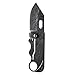BELK #1 Thin Card Knife Carbon Black Miniature Hobby Craft Folding Knives with 1mm(0.039In) Depth, 1.5in Length Blade for School & Home & Office Routine
