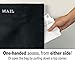 SNAIL SAKK: Mail Catcher for Mail Slots - Black. No More Mail on The Floor! Reduces drafts, Protects Privacy, and More. No Tools or Screws Needed. for Home, Office, and Garage Doors. (Basket, Bag)