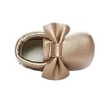 Weixinbuy Baby Boys Girls Soft Soled Tassel Bowknots Crib Shoes PU Moccasins