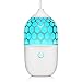Sterline Silent Essential Oil Diffuser, Ultrasonic Cool Mist Aromatherapy w/ LED Changing Color Lights, Aroma Humidifier w/ Water Shortage Protection and Overheat Protection, Large Capacity, 90ml