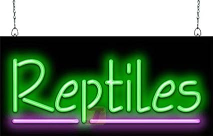 Amazon Com Jantec Sign Group Reptiles Neon Sign Kitchen Dining