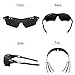 Ewin E11 Polarized Sports Sunglasses with 4 Interchangeable Lenses for Men Women Golf Baseball Volleyball Fishing Cycling Driving Running Glasses, TR90 Unbreakable Frame, Waterproof, Anti-Fog Lens