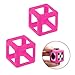 Protective Cover Case for Fidget Cube Relieves Stress & Anxiety Attention Toy (Hot Pink)