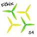10 Pairs Ethix S4 Prop Lemon Lime (10CW+10CCW)-Poly Carbonate Tri-Blade 3 Blade Propellers Props for FPV Racing