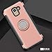 Galaxy J6 2018 Case DWaybox Hybrid Back Case Cover with 360 Degree Rotation Ring Holder for Samsung Galaxy J6 2018 5.6 Inch Compatible with Magnetic Car Mount Holder (Rose Gold)