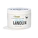 Lanolin Skin Therapy, Heavy Duty Face and Body Moisturizer for Extremely Dry Skin, Heals Chapped and Cracked Skin, Safe for Breastfeeding (8 oz)