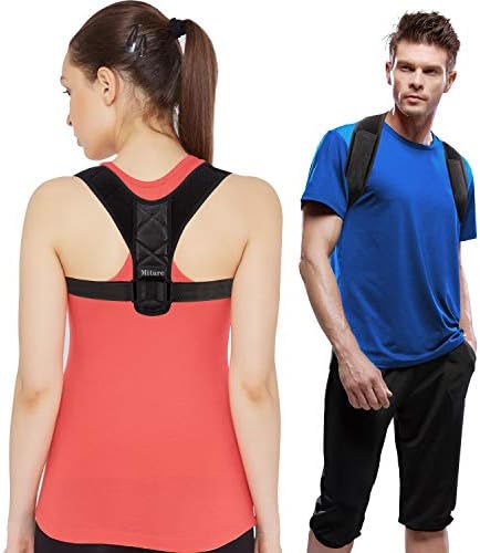 Posture Corrector for Women Men, Comfortable Posture Brace Posture Support Adjustable Posture Shoulder Support for Back Pain Relief(Chest 34"-42")