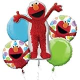 Anagram Elmo Style Birthday Balloon Bouquet