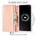 Petocase Compatible Galaxy S10 Plus Wallet Case,Luxury Bling Classy Leather Folio Flip Wristlet Shockproof Protective ID Credit Card Slots Holder Carrying Cover for Samsung Galaxy S10 Plus-Rose Gold