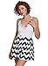 Moxeay Deep V Neck Playsuit Backless Chiffon Short Jumpsuit (S, Black)